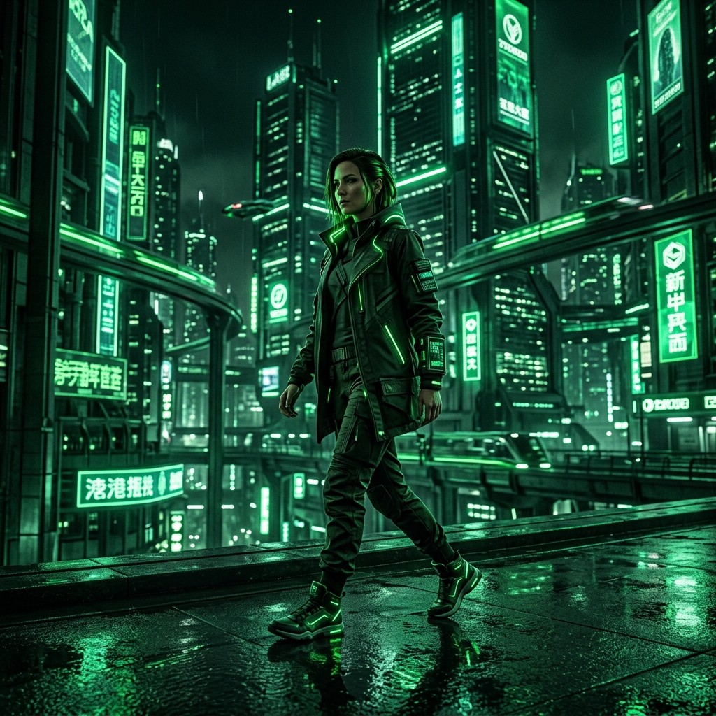 Vídeo IA — Cena urbana cinematográfica gerada com VEO 3